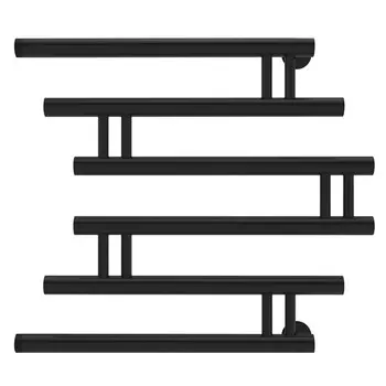 полотенцесушитель водяной INDIGO Фокстрот Zip 600х600 1" НР черный муар