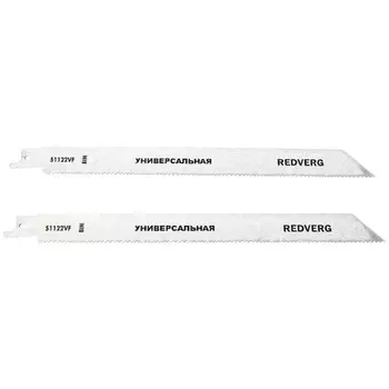 полотно для сабельной пилы по дереву/металлу/пластику REDVERG S1122VF BIM 215мм 2шт