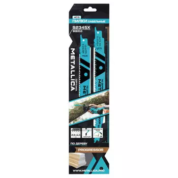 полотно для сабельной пилы по дереву METALLICA Optima S2345X 200мм 2шт