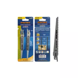 полотно для сабельной пилы по дереву ПРАКТИКА 150мм 2шт