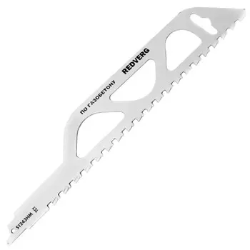 полотно для сабельной пилы по газобетону REDVERG S1243 HM 305мм