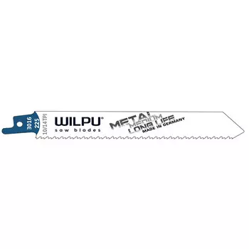 полотно для сабельной пилы по металлу WILPU 3016/225 225мм 1шт