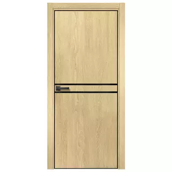 полотно дверное CASAPORTE Ставерн 18-1 Дуб мадейра янтарь стекло 200х70см ПВХ