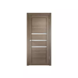 полотно дверное ELDORF Мюнхен 01 ПО 800мм 3D Дуб дымчатый стекло сатинато