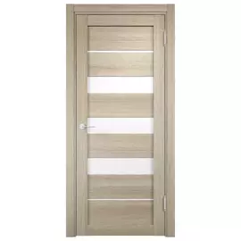 полотно дверное ELDORF Мюнхен 06 ПО 600мм 3D Дуб дымчатый стекло сатинато