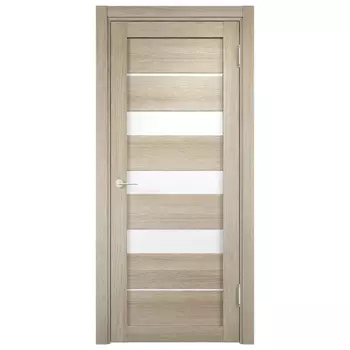 полотно дверное ELDORF Мюнхен 06 ПО 700мм 3D Дуб дымчатый стекло сатинато