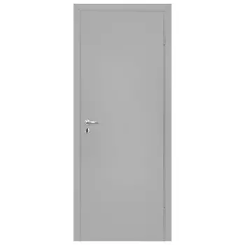 полотно дверное ОЛОВИ М9 825мм глухое крашеное серое с замком ит притвором