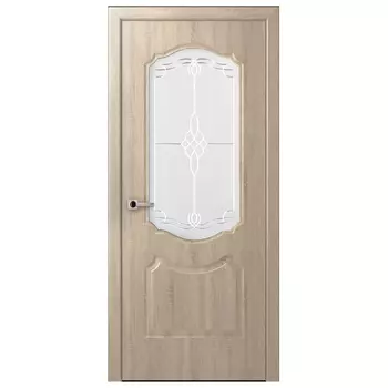 полотно дверное Перфекта ПО 2х0,7м дуб дорато ламинатин Мателюкс белый витраж рис.36