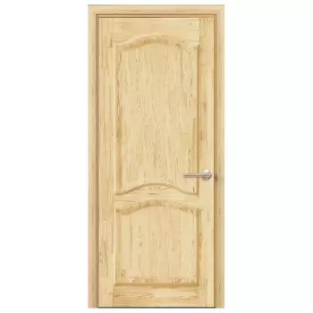 полотно дверное РЖЕВДОРС Eco 4230 ПГ 600мм массив сосны без покрытия глухое