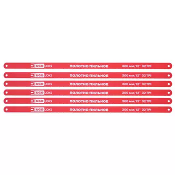 полотно пильное UGO LOKS 300мм 32tpi 6шт