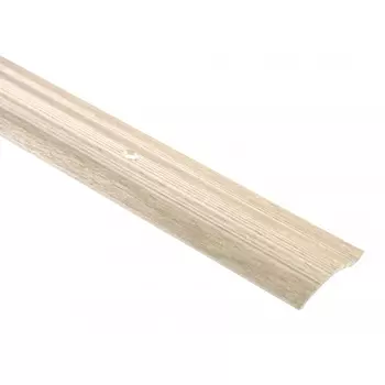 порог алюм. разноур. 39,4/10мм 1,8м декор. дуб выбеленный С4