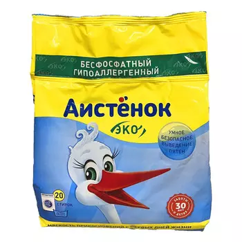 порошок стиральный АИСТЕНОК Эко 1,5кг