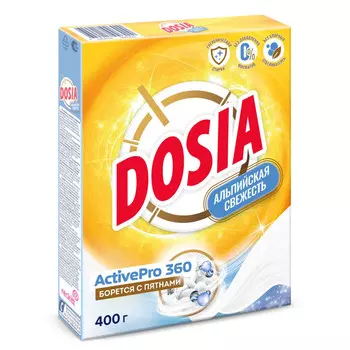 порошок стиральный DOSIA Optima Альпийская свежесть 400г