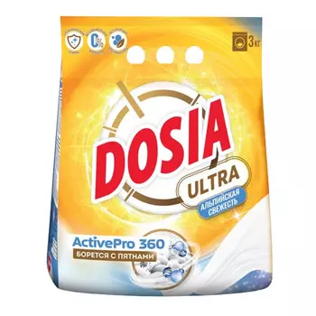 порошок стиральный DOSIA Ultra Альпийская Свежесть 3кг
