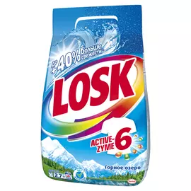 порошок стиральный LOSK Горное Озеро 2,7кг для белого и светлого белья