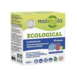порошок стиральный MOLECOLA Ecological универсальный 1кг концентрат