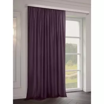 портьера блэкаут ТД Текстиль, 200х260 см, фиолетовая