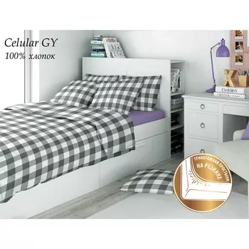 постельное белье 1,5сп AMORE MIO Eco Cotton бязь 1 нав.50х70см, арт.18963