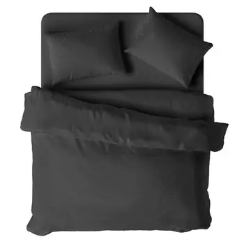 постельное белье 1,5сп VEROSSA Stripe сатин-страйп 2 нав.50х70см черное, арт.738143