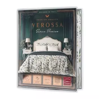 постельное белье 2сп VEROSSA White keys сатин 2 нав.50х70см, арт.925597