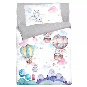 постельное белье детское ОБЛАЧКО сатин 1 нав.40х60см, арт.766255