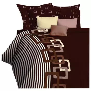 постельное белье дуэт MONA LIZA Chocolate бязь 2 нав.70х70см, арт.552405/650