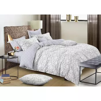 постельное белье евро COTTONIKA Insight life сатин 4 нав.50х70 и 70х70см, арт.евро 4 нав.307