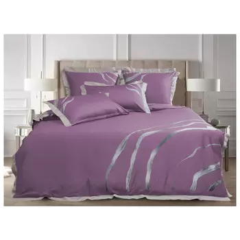 постельное белье евро MONA LIZA Flash lilac сатин 4 нав.50х70 и 70х70см, арт.5861/22