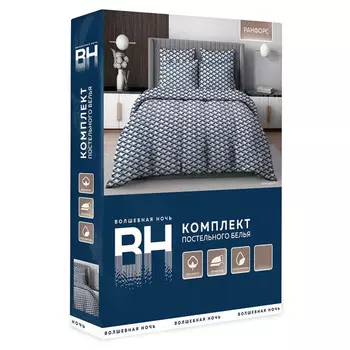 постельное белье евро ВОЛШЕБНАЯ НОЧЬ Preference ранфорс 2 нав.50х70см, арт.799494