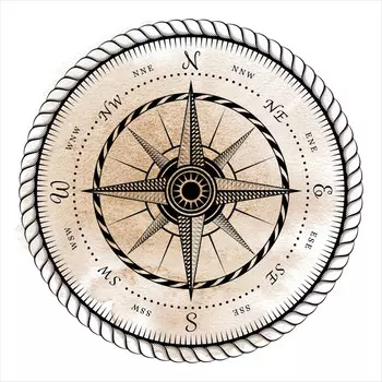 постер 300х300мм КОМПАС