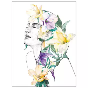 постер 300х400мм В ЦВЕТАХ