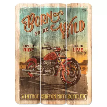 постер МОТОЦИКЛ МДФ 300х400мм