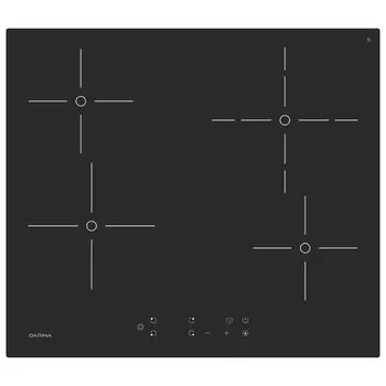 поверхность электрическая DARINA PL E326 B 4 конфорки стеклокерамика