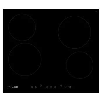 поверхность электрическая LEX EVH 640 BL 4 конфорки