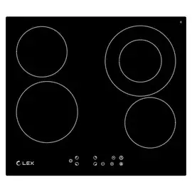 поверхность электрическая LEX EVH 641 BL 4 конфорки