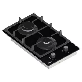 поверхность газ на стекле KUCHE GGH 320 BF 2 конфорки черный