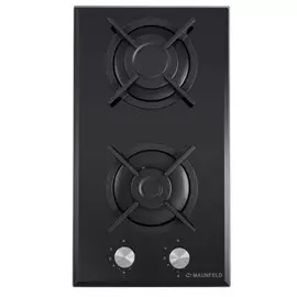 поверхность газ на стекле MAUNFELD EGHG.32.1CB/G 2конфорки чугун черный