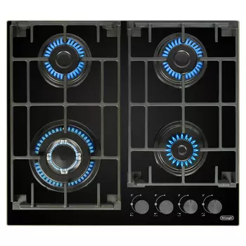 поверхность газовая DELONGHI GRETA 6GW NB 4 конф. чугун черный