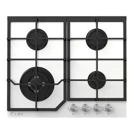 поверхность газовая LEX GVG640-1WH 4 конфорки
