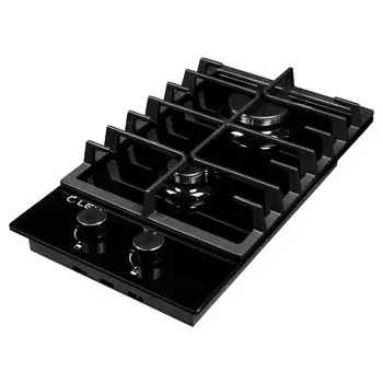 поверхность газ на стекле LEX GVG 321 BL 2конф.чугун черн.