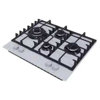 поверхность газовая LEX GVG 646T WH 4 конфорки чугун белый