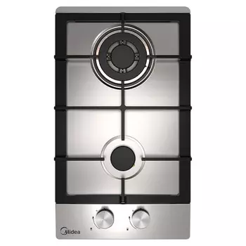 поверхность газовая MIDEA MG3205TX 2 конфорки металл