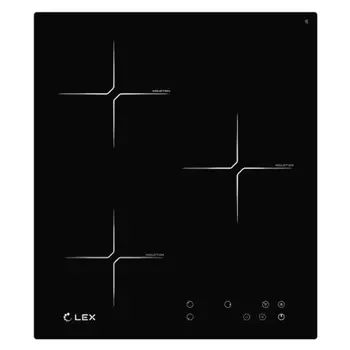поверхность индукционная LEX EVI 430 BL 45см 3 конфорки черный