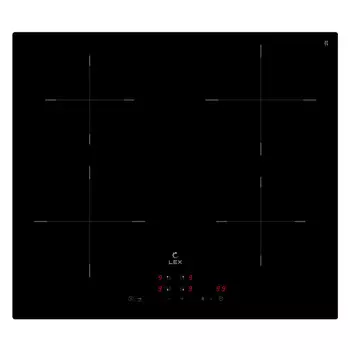 поверхность индукционная LEX EVI 640A BL 60 см 4 конфорки черный