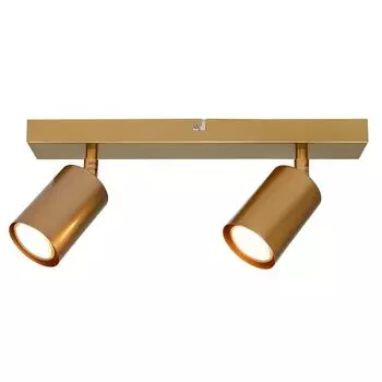 поворотный светильник Powerlight Shot 2 х GU10 х 50 Вт, золотистый