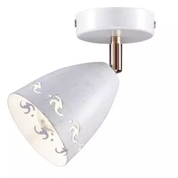 поворотный светильник РОССвет Гавот РС21872 WTFG/1C 1 х Е27 х 60 Вт, белый