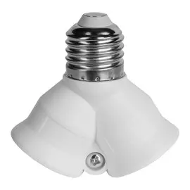 преходник REV Е27 4А двойной белый