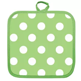 прихватка кухонная Горох 18х18см зеленая