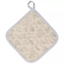 прихватка кухонная Nat Кофе 20х20см серая, арт.78034