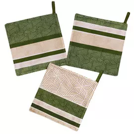 прихватка кухонная Олива 20х20см серая, арт.042-Олива